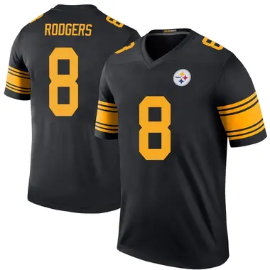 Aaron Rodgers Men's Legend Black Pittsburgh Steelers Color Rush Jersey