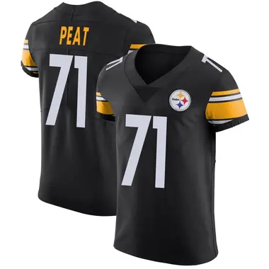 Andrus Peat Men's Elite Black Pittsburgh Steelers Team Color Vapor Untouchable Jersey