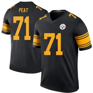 Andrus Peat Youth Legend Black Pittsburgh Steelers Color Rush Jersey