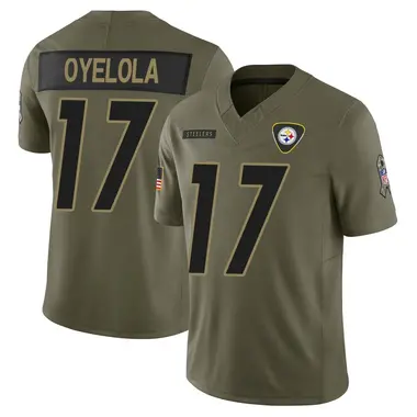 Ayo Oyelola Men's Limited Olive Pittsburgh Steelers 2025 Salute to Service Jersey