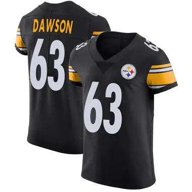 Dermontti Dawson Men's Elite Black Pittsburgh Steelers Team Color Vapor Untouchable Jersey