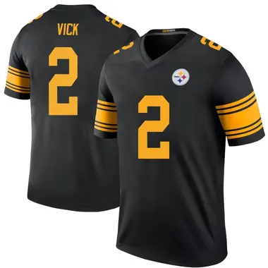 Mike Vick Men's Legend Black Pittsburgh Steelers Color Rush Jersey