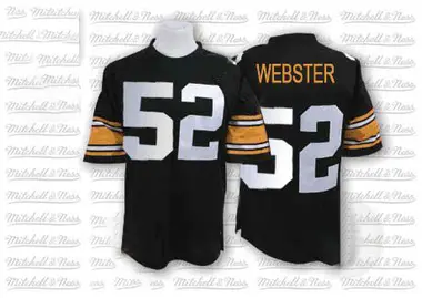 Mike Webster Men's Authentic Black Pittsburgh Steelers Team Color Throwback Jersey