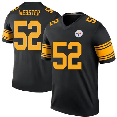 Mike Webster Men's Legend Black Pittsburgh Steelers Color Rush Jersey