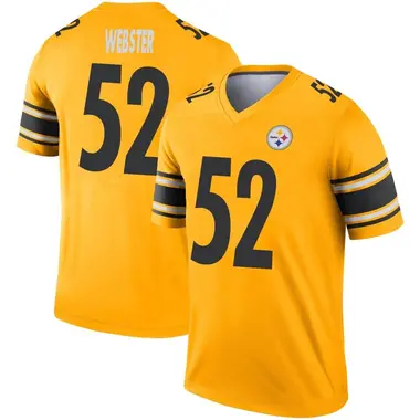 Mike Webster Men's Legend Gold Pittsburgh Steelers Inverted Jersey