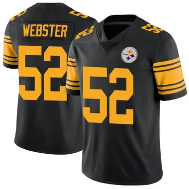 Mike Webster Men's Limited Black Pittsburgh Steelers Color Rush Jersey