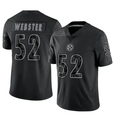 Mike Webster Men's Limited Black Pittsburgh Steelers Reflective Jersey