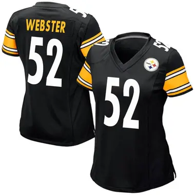 Mike Webster Women's Game Black Pittsburgh Steelers Team Color Jersey