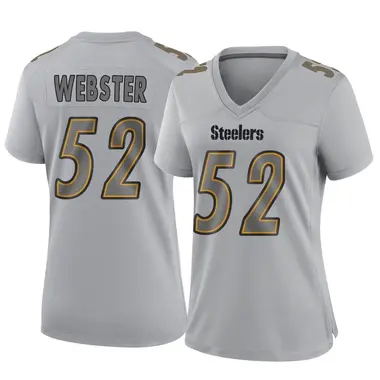 Mike Webster Women's Game Gray Pittsburgh Steelers Atmosphere Fashion Jersey