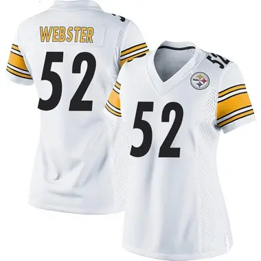 Mike Webster Women's Game White Pittsburgh Steelers Jersey