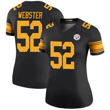 Mike Webster Women's Legend Black Pittsburgh Steelers Color Rush Jersey