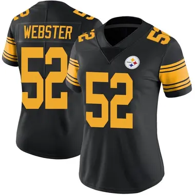 Mike Webster Women's Limited Black Pittsburgh Steelers Color Rush Jersey