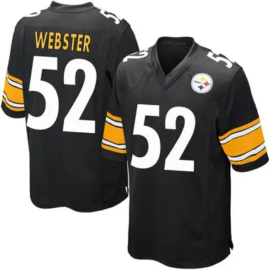 Mike Webster Youth Game Black Pittsburgh Steelers Team Color Jersey