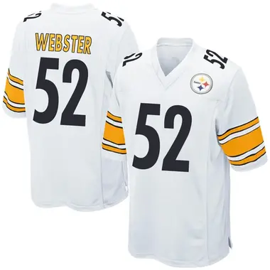 Mike Webster Youth Game White Pittsburgh Steelers Jersey