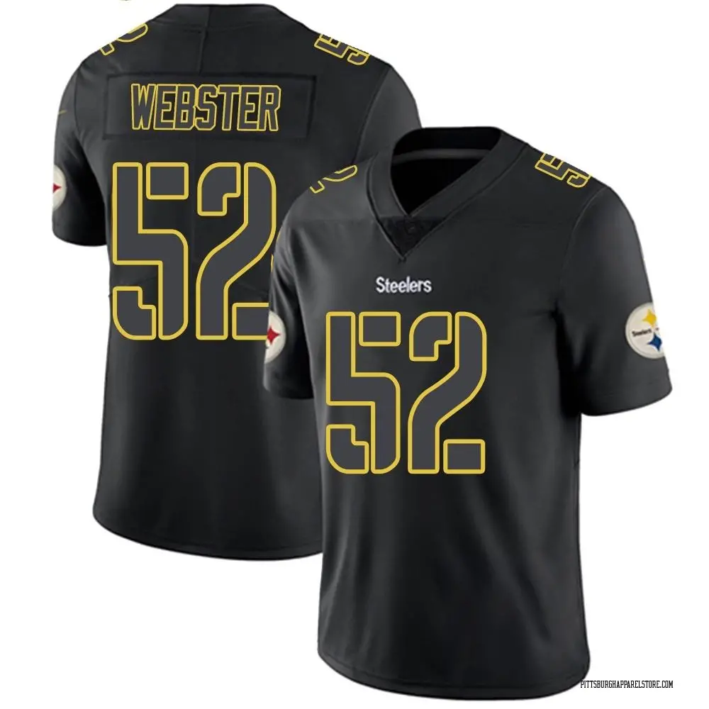 Mike Webster Youth Limited Black Impact Pittsburgh Steelers Jersey