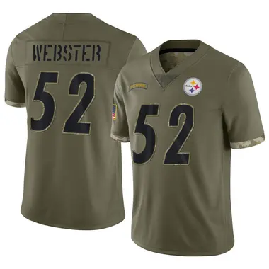 Mike Webster Youth Limited Olive Pittsburgh Steelers 2022 Salute To Service Jersey
