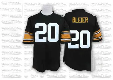 Rocky Bleier Men's Authentic Black Pittsburgh Steelers Team Color Throwback Jersey